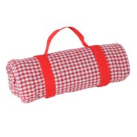 Nappe pique-nique à revers imperméable vichy rouge 140 x 140 cm--Rouge-Les jardins de la comtesse