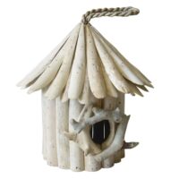 Nichoir maison à oiseaux en teck-Teck-Marron-Meubletmoi