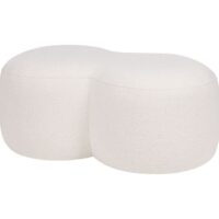 Noo.ma pouf rond beige 88x50x36
