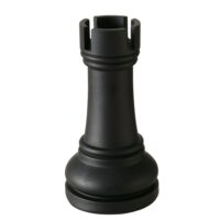 Objet décoratif à poser échec en résine noire-Résine-Noir-Wadiga