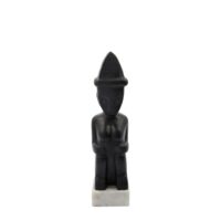 Objet décoratif en bois noir h35-Bois-Noir-house doctor