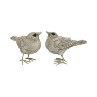Oiseau en résine blanc 10 x 8 cm-Résine-Blanc-CHEMIN DE CAMPAGNE