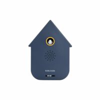 Ornement plastique bleu 12x7.5x11.5cm-Plastique-Bleu-Karlsson