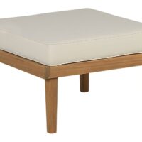 Ottoman d'extérieur bois d'acacia marron-Bois-Marron-Beliani