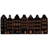 Paillasson fibres de coco maisons de canal 75 x 30 cm-Fibre-Noir-Best For Boots