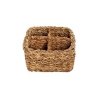 Panier à couverts en jonc de mer