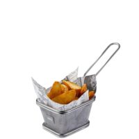 Panier à frites en acier inoxydable argent-Inox-Argenté-GEFU