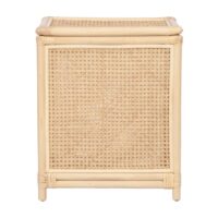 Panier à linge rotin-Lin-Marron-vente-unique.com