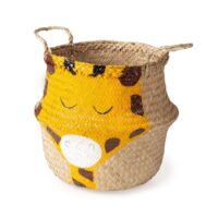 Panier de rangement enfant BELLY avec poignées 30 x 30 x H.28 CM--Beige-Compactor