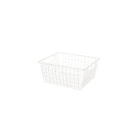 Panier de rangement métal blanc 28x21