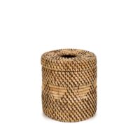 Panier rotin marron 13x13x15cm--Marron-Bazar Bizar