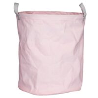 Panière de rangement tissu en coton-Tissu-Rose-Sauthon
