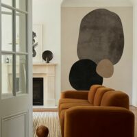 Papier peint panoramique minimaliste beige – 300 x 200 cm (4 lés)-Papier-Beige-LOU GARŪ