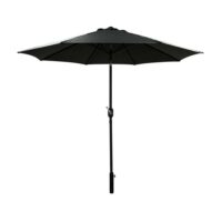 Parasol droit rond eko 2.5 m gris anthracite--Gris-Ideanature