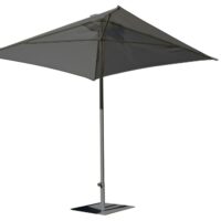Parasol en aluminium laqué et toile olefin-Aluminium-Noir-Ezpeleta