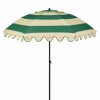 Parasol vert polyester h238xl197xl197cm--Vert-Mica Decorations