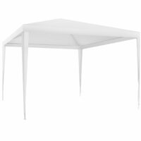 Pavillon imperméable avec système enfichable 3x3m blanc--Blanc-Tectake