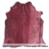 Peau de vache en cuir 3 à 4 m2 cow--Rouge-Esbeco
