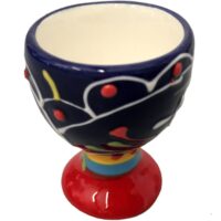 Petit coquetier marine en céramique-Céramique-Bleu-RIO SALADO