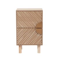 Petit meuble de rangement 2 tiroirs sculptés-Maisons du Monde