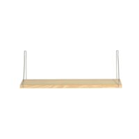 Petite étagère murale en bois massif naturel 60 cm Non verni-Bois-Marron-Naan Furniture