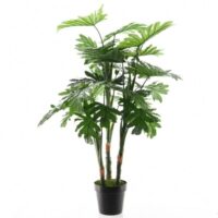 Philodendron artificiel en plastique vert-Plastique-Vert-Kaemingk
