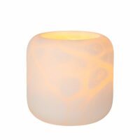 Photophore en composite beige