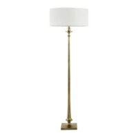 Pied de lampadaire sabine en métal doré - ø 21 x 142 cm-Blanc d’Ivoire