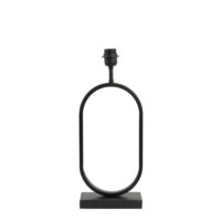 Pied de lampe noir métal 20x10x45cm-Métal-Noir-Light & Living