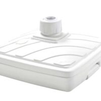 Pied de parasol à remplir 40 L en plastique blanc-Plastique-Blanc-Eda