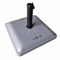 Pied de parasol carré en ciment gris 35 kg-Ciment-Gris-Gecko Jardin
