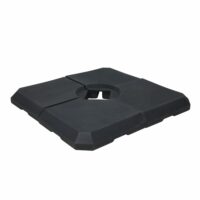 Pied de parasol en 4 parties - silicone - noir-Silicone-Noir-Axi