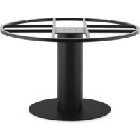 Pied de table rond en fer--Noir-Thai Natura