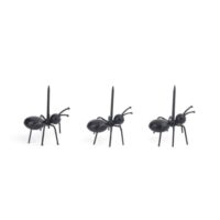 Piques apéritif fourmis - Lot de 20--Noir-Kikkerland