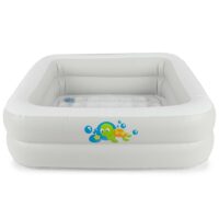 Piscine bébé gonflable rectangulaire--Blanc-Bieco