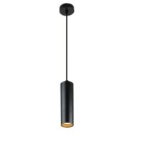 Plafonnier minimaliste aluminium noir  GU10 Ø20 cm-Alpinaluz