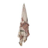Plaid coton multicolore 130x160-Bloomingville