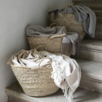 Plaid en baby alpaga beige 130x200-Alexandre Turpault