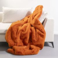Plaid en polyester orange--Orange-Kare Design
