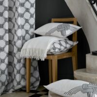 Plaid nid d'abeille en coton ecru 130 x 160 cm-Coton-Beige-CAMIF