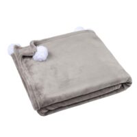 Plaid tout doux naturel--Beige-Stof