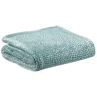 Plaidpolyester à motifs 130x160 cm--Bleu-Home collection