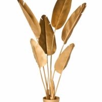 Plante artificielle 123 cm doré--Doré-Beliani