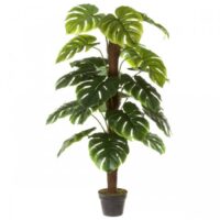Plante artificielle d'intérieur monstera H130cm--Vert-Unimasa