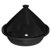 Plat à Tajine en céramique noire-Céramique-Noir-Five Simply smart