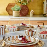 Plat brun pierre h5.5xl11xl11cm-Pierre-Marron-Mica Decorations