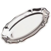 Plat ovale 40 x 23 cm--Blanc-Amefa