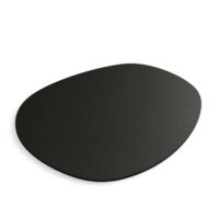 Plateau décoratif en métal noir