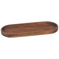 Plateau ovale en acacia-Maisons du Monde