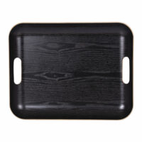 Plateau rectangle classic 45x36 cm   noir--Noir-Table passion